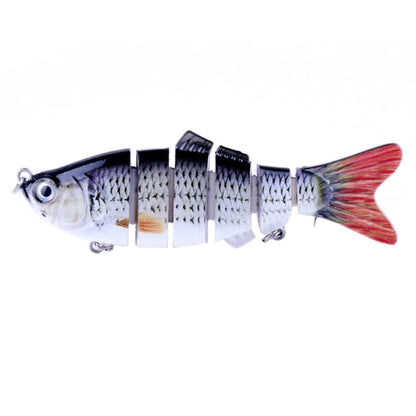 HENGJIA JM020 11cm 18g Esche rigide in plastica multi-sezione Esche da pesca Set Esche da pesca, 1#, 2#, 3#, 4#, 5#