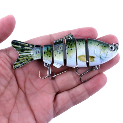 HENGJIA JM020 11cm 18g Esche rigide in plastica multi-sezione Esche da pesca Set Esche da pesca, 1#, 2#, 3#, 4#, 5#