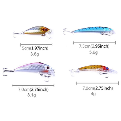 Set di 26 Esche da Pesca HENGJIA per Pesciolini - 4 Modelli di Esche