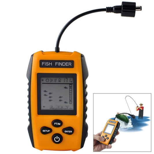 Fish Finder Portatile Cablato con Sensore Sonar e Display LCD
