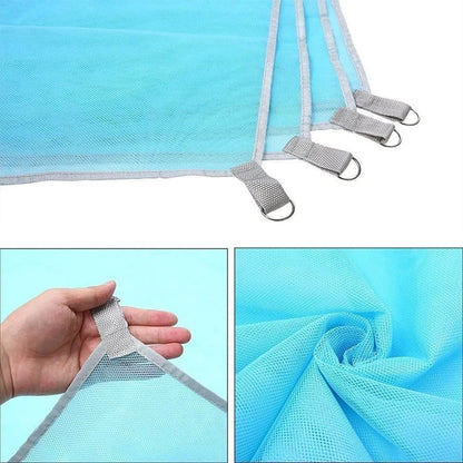 Tappetino senza sabbia, leggero, pieghevole, per esterni, da picnic, con cuscino da campeggio, tappetino da spiaggia, dimensioni: 2 x 2 m, 2 x 2m(Pink), 2 x 2m(Green), 200x200m Blue