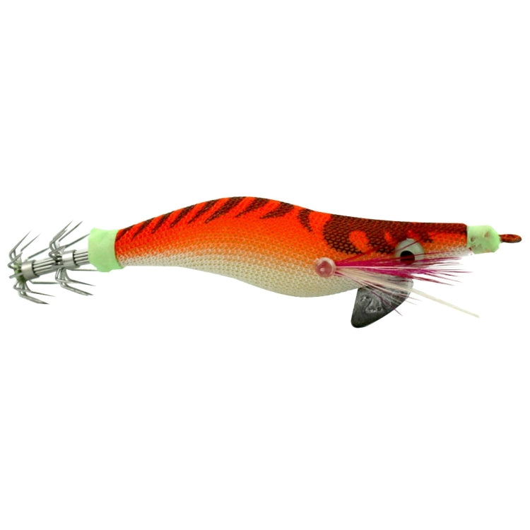 HENGJIA Esche rigide in plastica da 8 cm Esche da pesca per calamari Esche per gamberetti in legno, 1# (Magenta+Dark Red), 2# (Orange + Yellow), 3# (Yellow), 5# (Magenta), 6# (Orange), 7# (Blue)
