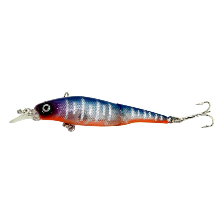 HENGJIA JM010-X 6# 8,8 cm 7,4 g 2 sezioni esche rigide in plastica esche da pesca artificiali con gancio triplo, consegna colore casuale, JM010-X 6# 8.8cm