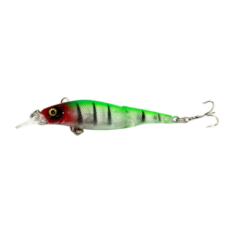 HENGJIA JM010-X 6# 8,8 cm 7,4 g 2 sezioni esche rigide in plastica esche da pesca artificiali con gancio triplo, consegna colore casuale, JM010-X 6# 8.8cm