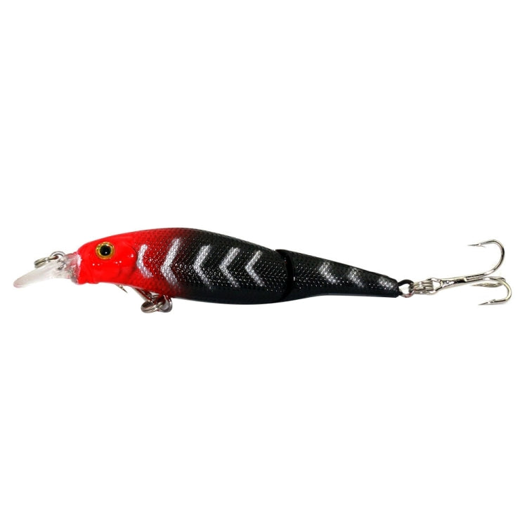 HENGJIA JM010-X 6# 8,8 cm 7,4 g 2 sezioni esche rigide in plastica esche da pesca artificiali con gancio triplo, consegna colore casuale, JM010-X 6# 8.8cm