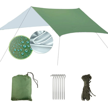 Tenda da sole multifunzionale per protezione solare impermeabile da spiaggia. Pergola per riparo dal sole