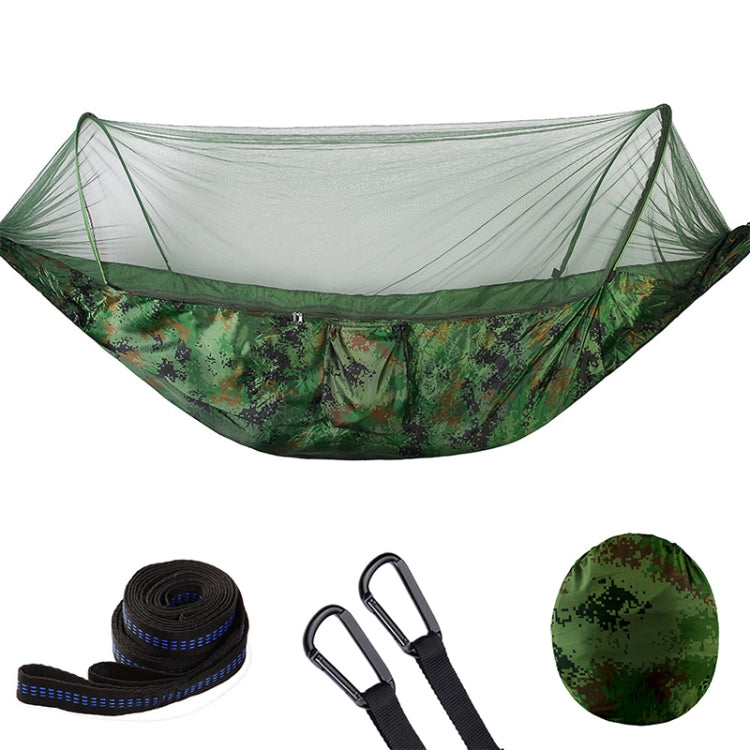 amaca-da-campeggio-automatica-in-nylon-con-zanzariera-290x140-cm - immagine 3