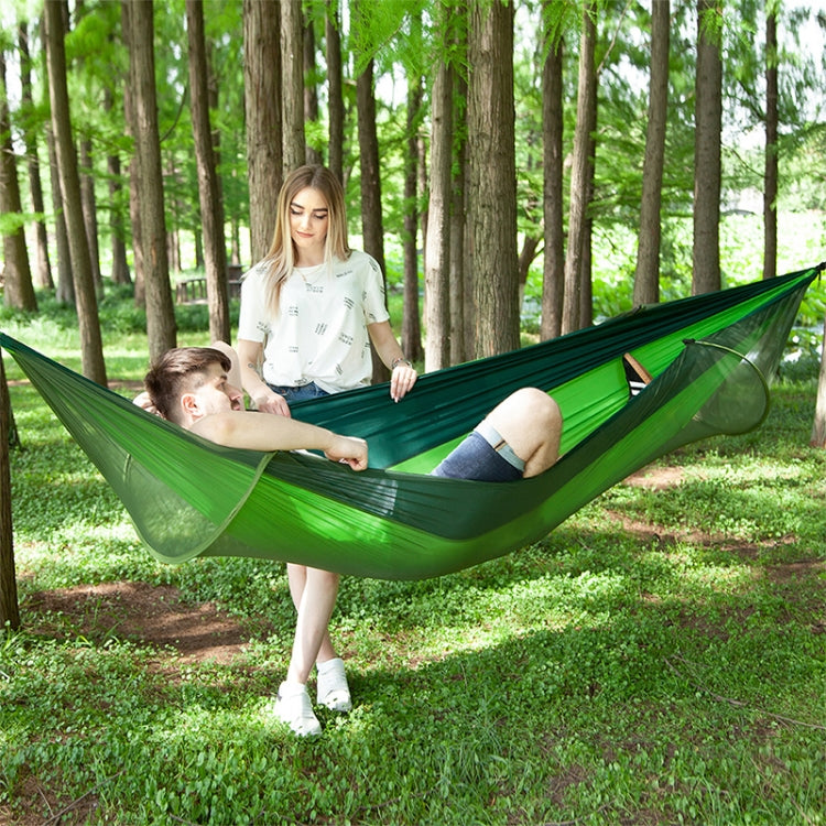 amaca-da-campeggio-automatica-in-nylon-con-zanzariera-290x140-cm - immagine 17