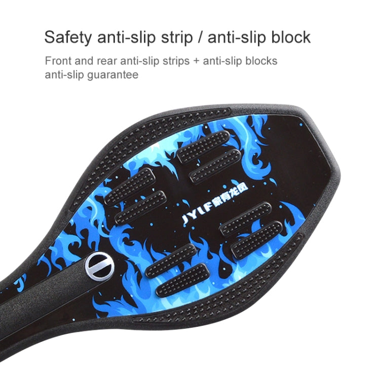 Skateboard Luminoso a Due Ruote con Design Vulcan Pattern