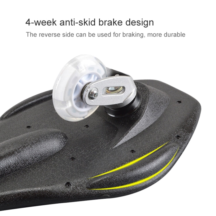 Skateboard Luminoso a Due Ruote con Design Vulcan Pattern