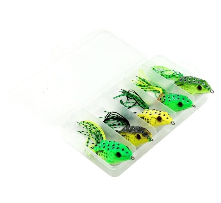 HENGJIA 5 Pezzi di Esche Morbide per Pesca con Scatola in Plastica -