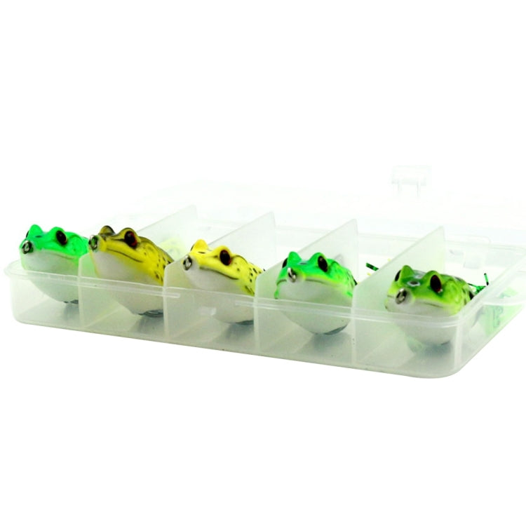 HENGJIA 5 Pezzi di Esche Morbide per Pesca con Scatola in Plastica -