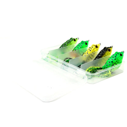 HENGJIA 5 Pezzi di Esche Morbide per Pesca con Scatola in Plastica -