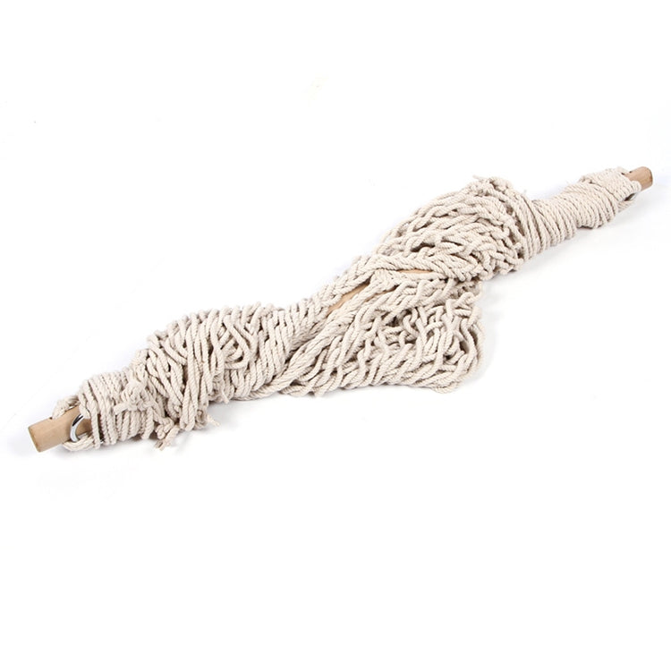 aotu-at6732-amaca-per-sedia-sospesa-con-struttura-altalena-in-rete-di-corda-di-cotone-per-esterni-dimensioni-130x90-cm-size-130x90cm - immagine 3