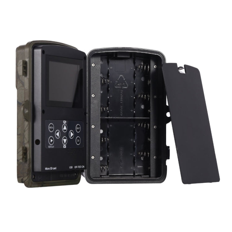 HC801A Telecamera da caccia da caccia di sicurezza per visione notturna IP65 impermeabile da 8 MP, programma Novatek 96650, grandangolo da 120 gradi, angolo di rilevamento PIR da 110 gradi, HC801A