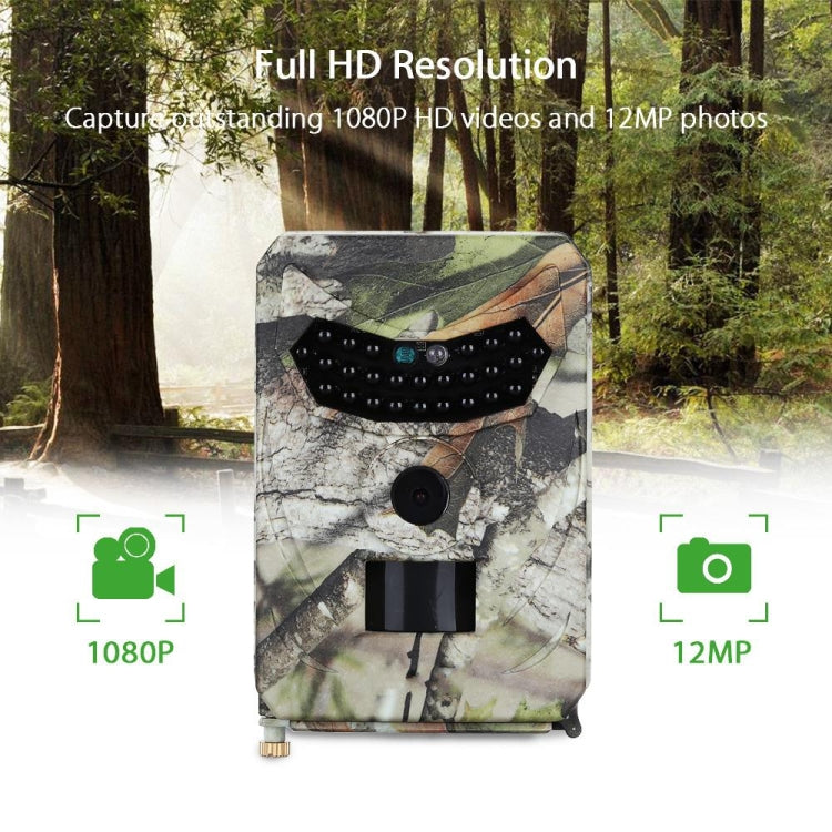 PR-100 1MP IP54 Telecamera da caccia di sicurezza per visione notturna IR impermeabile, programma Sunplus 1628, grandangolo da 120 gradi, angolo di rilevamento PIR da 100 gradi, PR100