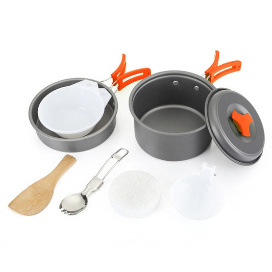 auto-at-6385-stoviglie-da-campeggio-all-aperto-pentole-set-di-pentole-per-1-2-persone-aotu-at6385 - immagine 1