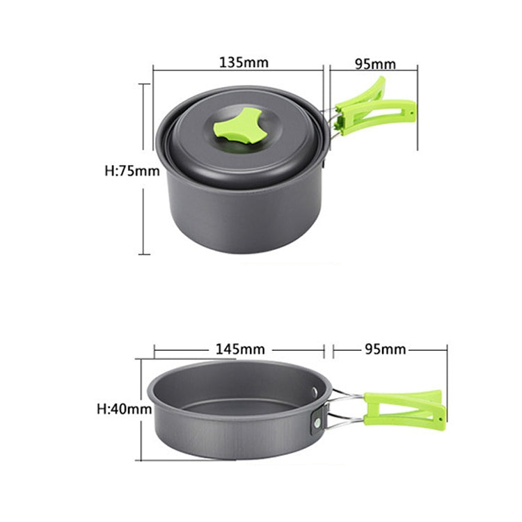 auto-at-6385-stoviglie-da-campeggio-all-aperto-pentole-set-di-pentole-per-1-2-persone-aotu-at6385 - immagine 3
