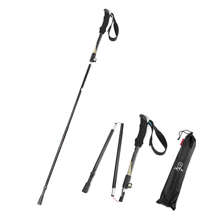 bastoncini-da-trekking-pieghevoli-aotu-at7558-in-sughero-e-alluminio - immagine 1
