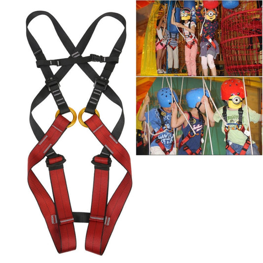 XINDA XDA9516 Cintura di sicurezza per tutto il corpo in discesa regolabile in poliestere ad alta resistenza per arrampicata su roccia Taglia: S, Size: S