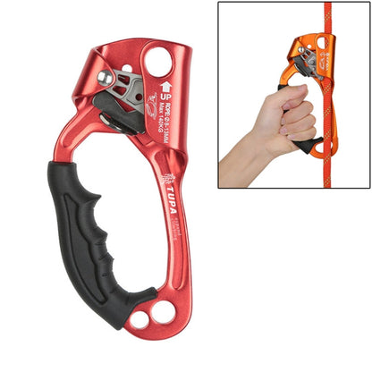 XINDA TP-8606 Pinza per corda portatile anticaduta per lavoro aereo su roccia all'aperto per corda da 8-12 mm di diametro sinistra, Left