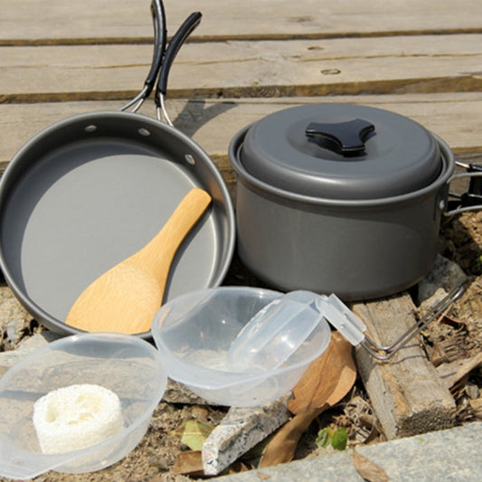 Set di Pentole Impilabili Ultralight da 15 Pezzi per Campeggio -