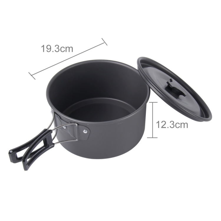 Set di Pentole Impilabili Ultralight da 15 Pezzi per Campeggio -