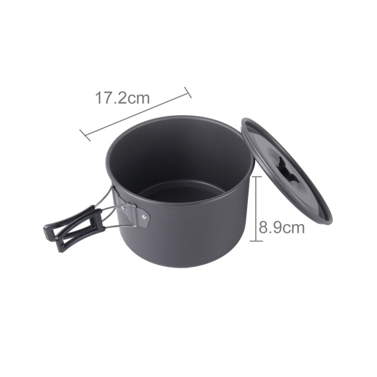 Set di Pentole Impilabili Ultralight da 15 Pezzi per Campeggio -