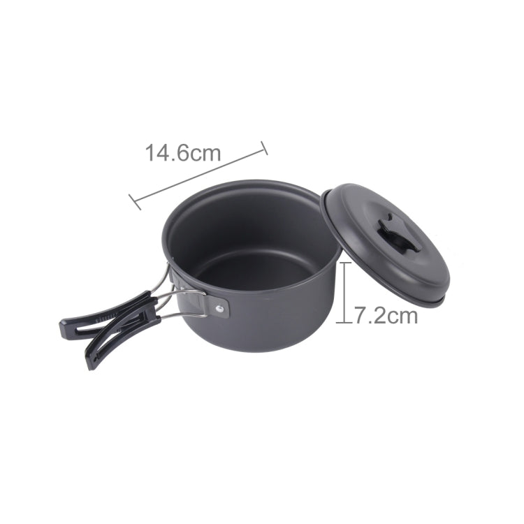 Set di Pentole Impilabili Ultralight da 15 Pezzi per Campeggio -