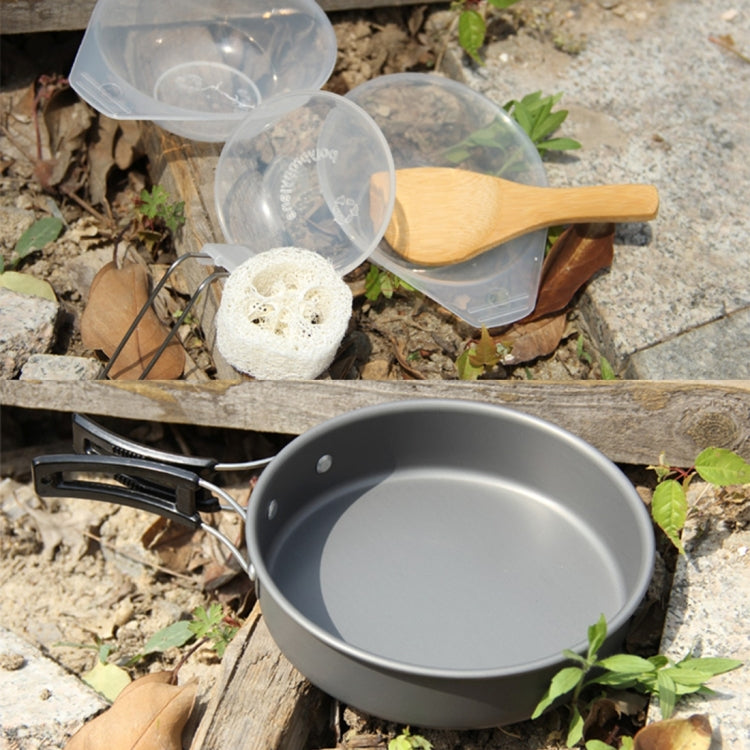 Set di Pentole Impilabili Ultralight da 15 Pezzi per Campeggio -