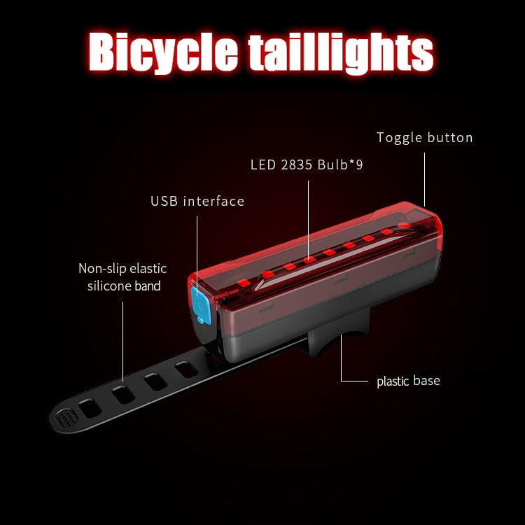 Fanale Posteriore LED Ricaricabile per Bicicletta e Moto - Sicurezza