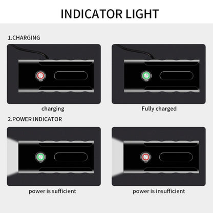 Luce a led per manubrio anteriore con ricarica USB BX2 (3 ore, lampada T6 + gemma), 3 Hours, T6+Gem Lamp