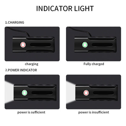 Luce a LED per manubrio anteriore con ricarica USB BX3 (10 ore, lampada T6 + A02), 10 Hours, T6+A02 Lamp