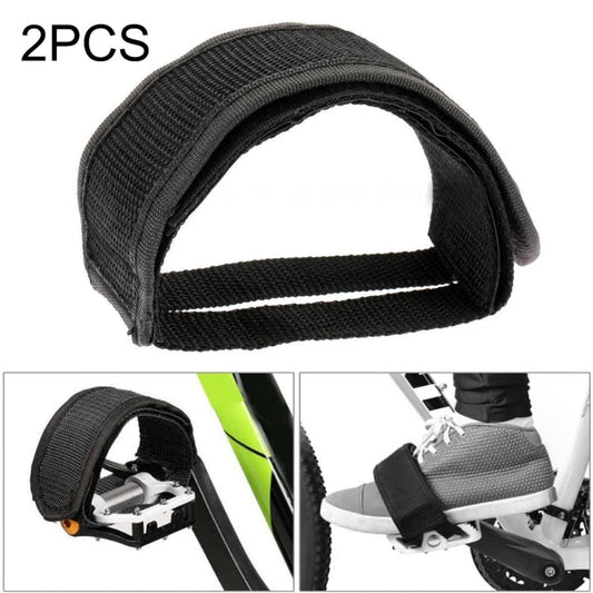 Set di piedini per pedali per bicicletta da 2 pezzi con piedino per trave con cinghie antiscivolo