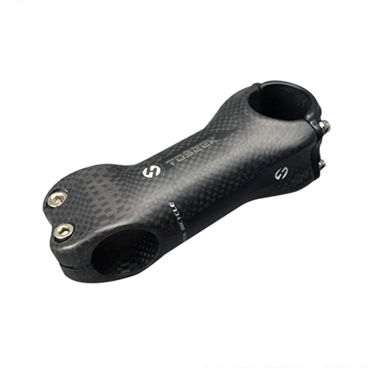 TOSEEK Rubinetto riser per manubrio ultraleggero interamente in fibra di carbonio 3KUD Texture Road Mountain Bike, dimensioni: 17 gradi, 130 mm (opaco), 17 Degree, 130mm