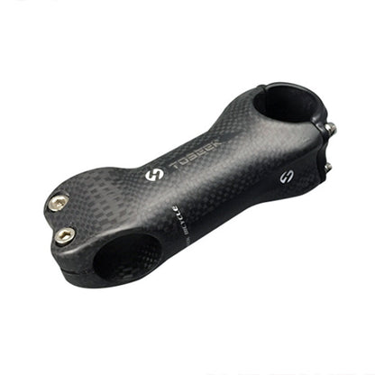 TOSEEK Rubinetto riser per manubrio ultraleggero interamente in fibra di carbonio 3KUD Texture Road Mountain Bike, dimensioni: 17 gradi, 130 mm (opaco), 17 Degree, 130mm