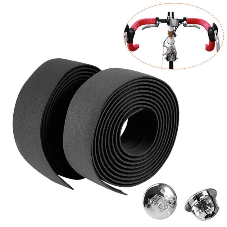 1-paio-di-nastri-per-manubrio-in-sughero-per-bicicletta-sportiva-per-bici-da-strada-2-tappi-per-barra-2m-black-2m-pink-2m-green-2m-blue-2m-red-2m-baby-blue-2m-white-2m-yellow - immagine 1