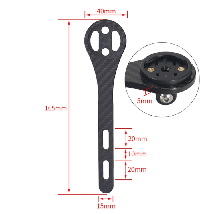 TOSEEK Supporto da tabella codici per bicicletta da strada interamente in fibra di carbonio per la serie Garmin (opaco), For Bryton Series(Matte), For CATEYE Series(Matte), For Garmin Series(Matte)