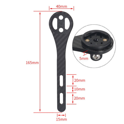 TOSEEK Supporto da tabella codici per bicicletta da strada interamente in fibra di carbonio per la serie Garmin (opaco), For Bryton Series(Matte), For CATEYE Series(Matte), For Garmin Series(Matte)