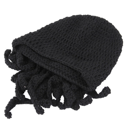 berretto-unisex-in-maglia-con-tentacoli-di-polpo-cappello-invernale - immagine 2