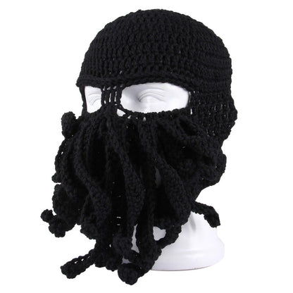 berretto-unisex-in-maglia-con-tentacoli-di-polpo-cappello-invernale - immagine 4