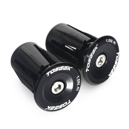 TOSEEK 1 paio di manopole per manubrio per mountain bike, tappi per estremità, tappi per estremità della barra per bicicletta in lega di alluminio, 17.6-21.8mm Grey, 17.6-21.8mm Gold, 17.6-21.8mm Blue, 17.6-21.8mm Purple, 17.6-21.8mm Red