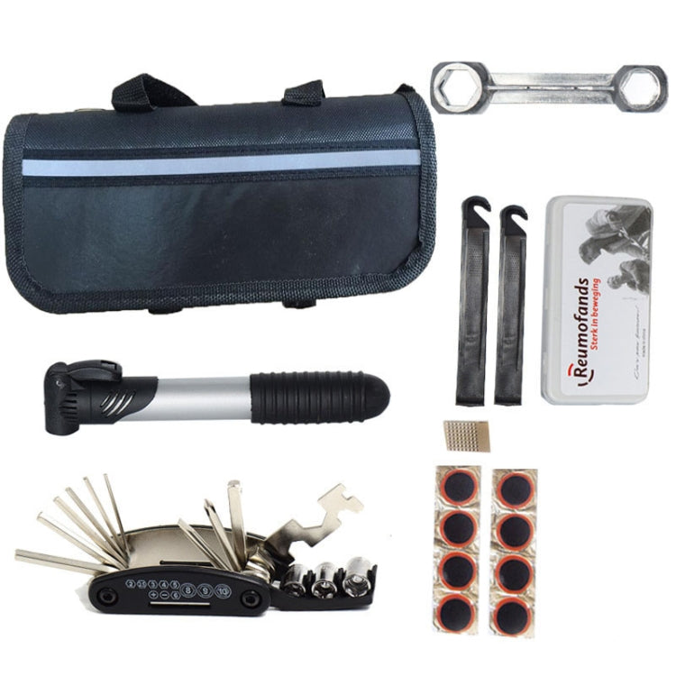 Strumenti di riparazione per biciclette Kit di pneumatici per bici Borsa per attrezzi per riparazione di forature per pompa da bicicletta, Repair Tools Bike Tire Kit