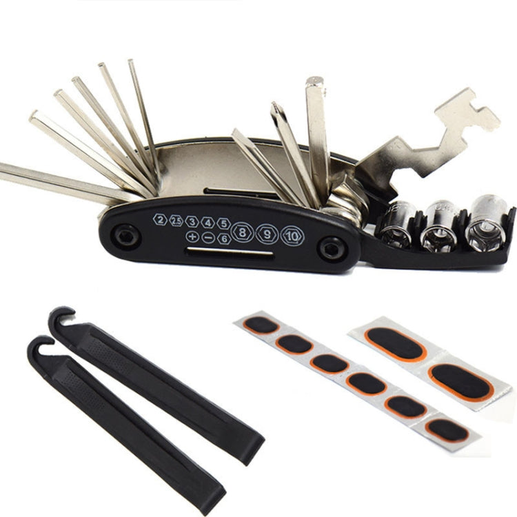 Strumenti di riparazione per biciclette Kit di pneumatici per bici Borsa per attrezzi per riparazione di forature per pompa da bicicletta, Repair Tools Bike Tire Kit