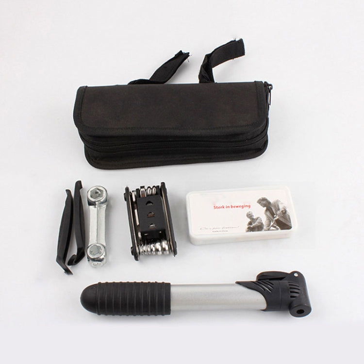 Strumenti di riparazione per biciclette Kit di pneumatici per bici Borsa per attrezzi per riparazione di forature per pompa da bicicletta, Repair Tools Bike Tire Kit