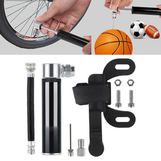 Mini pompa manuale portatile in lega di alluminio per bicicletta, Inflator Black, Inflator Red, Inflator Silver