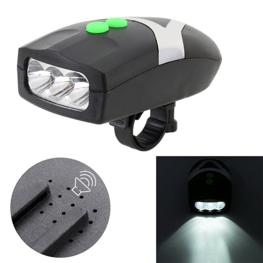 corno-per-faro-per-mountain-bike-torcia-a-led-corno-elettrico-per-bicicletta-con-luce-electric-horn-with-light - immagine 1
