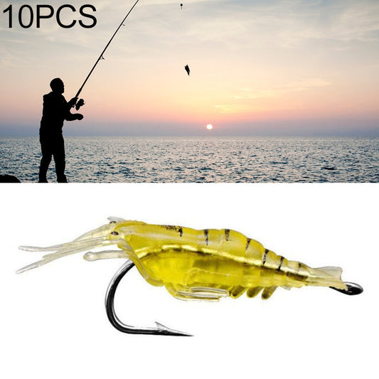 Esche Artificiali Morbide per Gamberetti da Pesca - 4 cm, Vari Colori