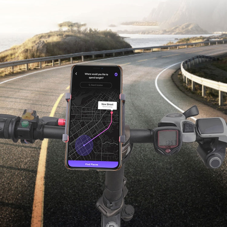 Supporto per telefono da bicicletta girevole in alluminio 360° -