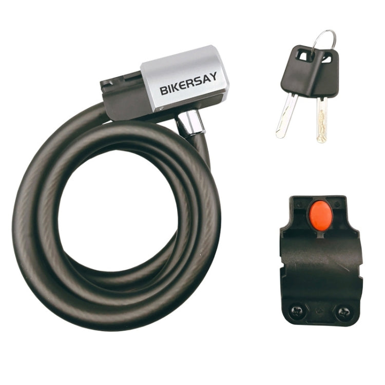 bikersay-bk011-lucchetto-per-chiave-per-bicicletta-lucchetto-antifurto-portatile-lucchetto-con-cavo-in-acciaio-con-telaio-di-bloccaggio-bikersay-bk011 - immagine 2